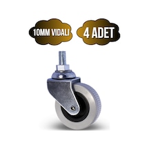 10mm Vidalı Frensiz Sandalye Tekeri Koltuk Ve Sehpa Tekeri 50mm Gri Frensiz 10mm Vidalı 4 Adet Gri 10mm Vidalı Frensiz Sandalye Tekeri Koltuk Ve Sehpa Tekeri 50mm Gri Frensiz 10mm Vidalı 4 Adet Gri