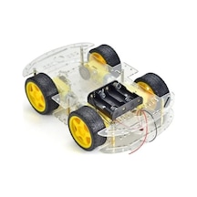 4wd Robot Araba Platform Kiti - Şeffaf Parçalar İle Yapım 4wd Robot Araba Platform Kiti - Şeffaf Parçalar İle Yapım