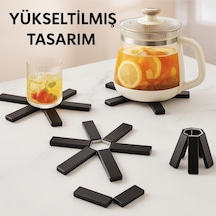 Katlanabilir Isıya Dayanıklı Nihale Tencere & Çaydanlık Altlığı Silikon Diğer