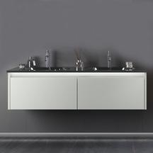 Orka Lisbon 132 Cm Mdf Kaşmir Banyo Dolabı Alt Modül Ve Lavabo Çok Renkli