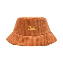 Ucla Carrıe Kahve Bucket-kadife Nakışlı - Unisex Şapka Kahve
