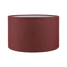 Lit Dizayn Lambader Başlık Bordo Silindir Yuvarlak Şapka 38x38x22 Cm Dekoratif Özel Yüksek Kalite Kumaş Çok Renkli