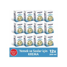 Danone Bitkisel Yağlı Krema 200 Ml 12