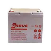 Orbus 12v 55ah Engelli Araç Aküsü Jel Dikey