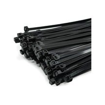 100 Adet Cırt Kelepçe 3,6x370 Mm Plastik Siyah Renk Zip Kablo Bağı Çok Amaçlı Bağlama Uzun