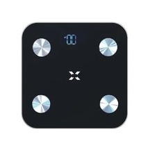 Siyah Bluetooth Baskül, Dijital Mobil Uygulama İle Vücut Ölçümü