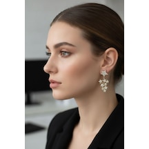 Yıldız Model Renk Zirkon Taşlı Küpe Diğer