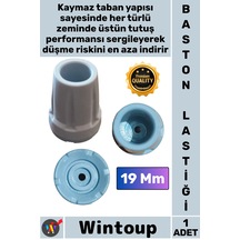 Baston Kauçuk Kaymaz Dayanıklı Yedek Pabuç Güvenli Ortopedik Siyah Destek Baston Lastiği 19 Mm