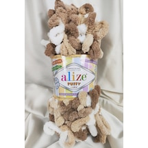 Puffy Color Ebruli El Örgü İpi 100gr. 9mt. 5'li Paket - Renk: 6398