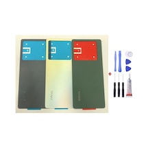 İnfinix Note 40 Siyah Arka Cam Kapak Pil Kapağı Tamir Set B7000 Set Siyah