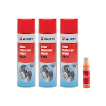 Würth Genel Temizleme Spreyi 3 x 500 ML ve Cam Temizleme Sabun