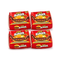 Mini Burger Chocolate Hamburger Şeklinde Çikolatalı Atıştırmalık 4'lü Paket