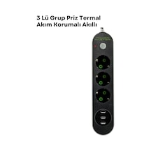 3 Usb Portlu Üçlü Priz Cxe103 1 3 Usb Portlu Üçlü Priz Cxe103 1