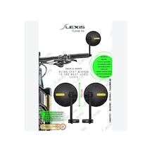 Lexis Flank 96 Ultra Optik Görüntü Geniş Bombeli Açı 2li-bisiklet-elektrikli Scooter-e Bike-gidon Yan Aynası-dikiz