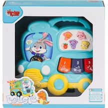 Jlg-855-63a Işıklı Ve Müzikli Otobüs Bebek Piano -vardem Oyuncak