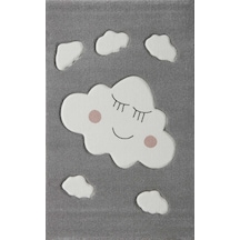 Eko Halı Eko Kids Kds 09 Grey Hav Toz Vermez Çocuk Odası Halısı - 120x180 Gri