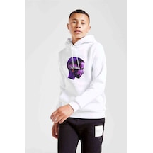Tshirthane Stranger Things 11 Eleven Millie Brown Baskılı Unisex Çocuk Sweat Beyaz