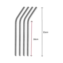 Paslanmaz Çelik Pipet Seti 5 Parça Çok Renkli