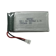 Yüksek Kapasiteli 3,7v 1500mah Pil Beyaz Soket