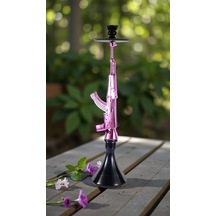 Alüminyum Gövdeli Ak-47 Kalaşnikof Tasarım 90 Cm Premium Nargile Seti Büyük Boy Contalı Sistem 28918380