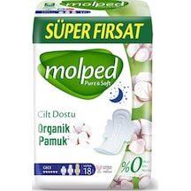 Molped Pure & Soft Hijyenik Ped Gece 18'li