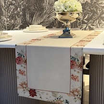 Keten Ay Desen Runner 40x140 Cm Çok Renkli