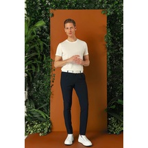 Efor Comfort Fit Gofre Kumaş Pileli Pamuk Casual Lacivert Pantolon P 1148 Lacivert
