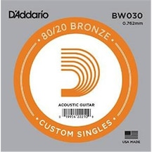D'addario Acoustic Guitar 80/20 Bronze Single .030 - Bw030 Akusti