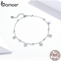 Novahub Bamoer 100% 925 Ayar Gümüş Halhal Yeni Bellek Halhal Kadınlar Için Gümüş Takı Gümüş Gümüş