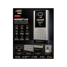 Audio Bus Plus Konsept Lux Proxy Dijital Kameralı Panel Master Kartlı Şifreli Apartman Diafon Dış Kapı Paneli 003477
