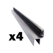 Cam Balkon 8 Mm Alüminyum Fitil Küçük H 4 Adet 0-150 Cm