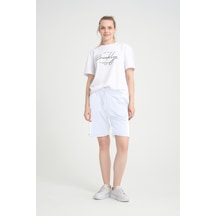 Superlife Kadın Regular Fit Duble Paça Şort Spr24srk51 Ekru