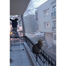 Kedi Güvenlik Filesi 3x10 Metre Balkon Kuş Koruma Ağı Göz 2 Cm Ka Diğer