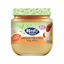 Hero Baby Karışık Meyveli Yulaflı Kavanoz Mama 120 GR