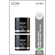 Iconcare Rice Water Matte Wax Esnek Kontrol Mat Görünüm Saç Waxı 2'li Set 150 Ml