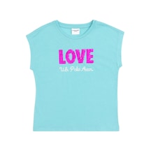U.S. Polo Assn. Kız Çocuk Bisiklet Yaka T-shirt 50283270 Mint