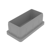 Cateksss 30x60 Mm Düz İç Profil Tapası Ral7035 - 42 Li Paket Gri