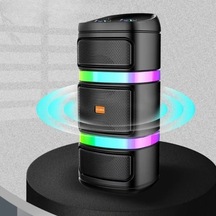 Kablosuz Mikrofonlu Hoparlör - Party Box Speaker Çok Renkli