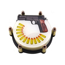 Bardak Altlığı Seti 4 lü - 14 Lü Tabanca Çok Renkli