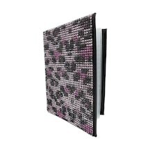 Oasis Life Pembe Taşlı Leopar Desenli Ruhsat Kılıf Kabı