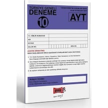 2022 Yargı Ayt Türkiye Geneli Deneme Sınavı 10