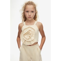 Kız Çocuk Sandshell Crop 38319 Krem