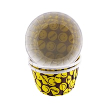 Cupcake Kalıbı Minik Boy Düz Renk 38x30 Mm 50 Adet Emoji