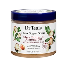 Dr Teal's Shea Sugar Scrub Shea Butter & Almond Oil Vücut Peeling 538 G