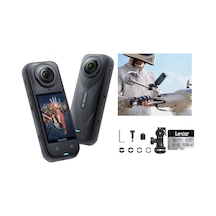 Insta360 X5 Aksiyon Kamerası Moto Ayna Kiti 128 Gb Siyah