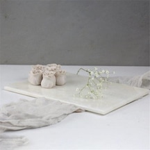 Akayev Mermer Beyaz 30X20 CM Sunum Tabağı