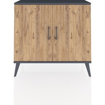 Arges Şifonyer 2 Raflı 2 Kapaklı 88x30x80 Antrasit-çam/aytaşı Çam/aytaşı