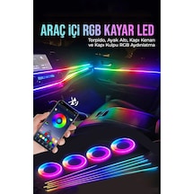Araç İçi Atmosfer Ambiyans Led Neon Rgb App Kontrollü