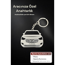 Kişiye Özel Opel Combo Paslanmaz Çelik Anahtarlık