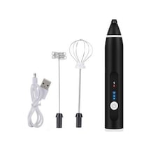 Soulader Usb Şarjlı Taşınabilir Elektrikli Süt Köpürtücü Ve Karıştırıcı - 3 Modlu Mini Blender, Cappuccino Ve Sıcak İçecekler İçin, Mutfak Ve Seyahat Kullanımına Uygun Siyah